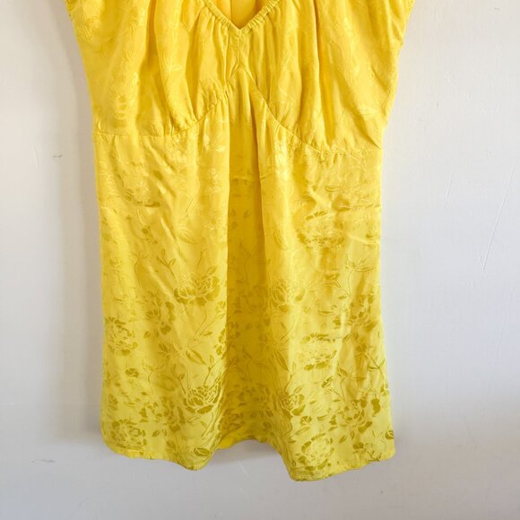 Staud Yellow Floral Mini Dress 6 - Picture 4 of 7